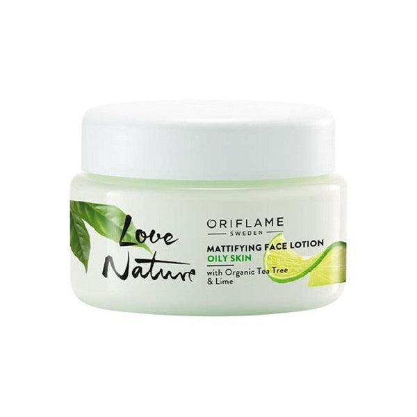 LOVE NATURE Mattifying Face Lotion with Organic Tea Tree  & Lime