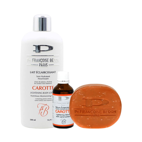 Francoise Bedon Carrot Lightening ( Lotion, Serum And Soap ) Set 3-pc Set