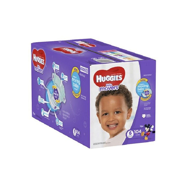 Huggies Little Movers Diapers, Size 6