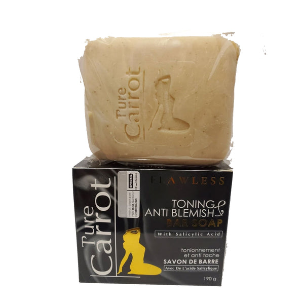 PURE CARROT FLAWLESS TONING ANTI BLEMISH BAR SOAP