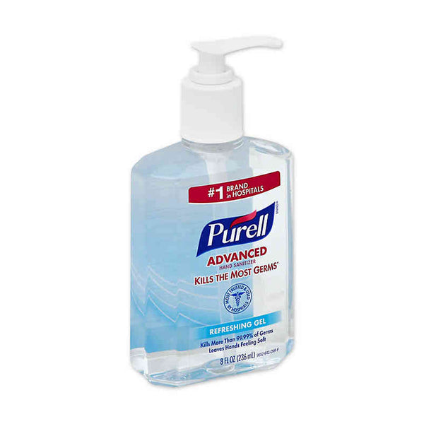 PURELL Instant Hand Sanitizer, 8-oz. Pump Bottle