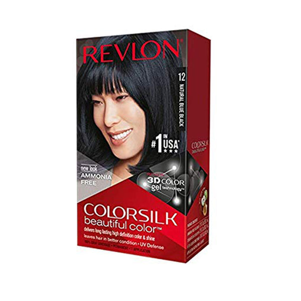 Revlon Colorsilk Beautiful Color, Natural Blue Black [12]