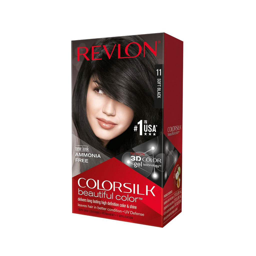 Revlon ColorSilk Beautiful Color, Soft Black [11]