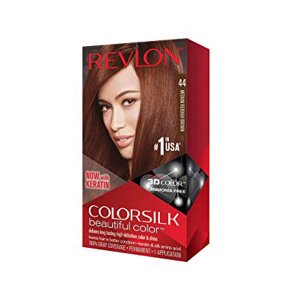 Revlon Colorsilk Beautiful Color, Medium Reddish Brown, 1 Count