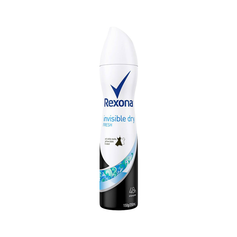 Rexona Antiperspirant Aerosol Deodorant Invisible Dry Fresh