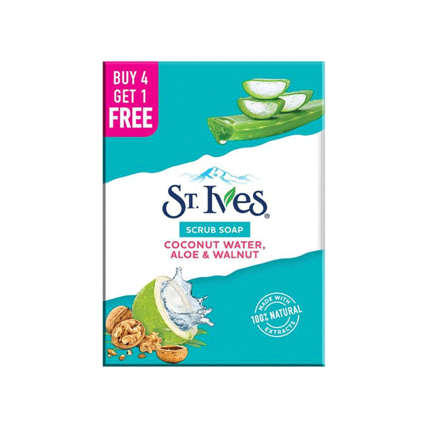 ST.IVES Bathing Scrub Soaps Pack 5