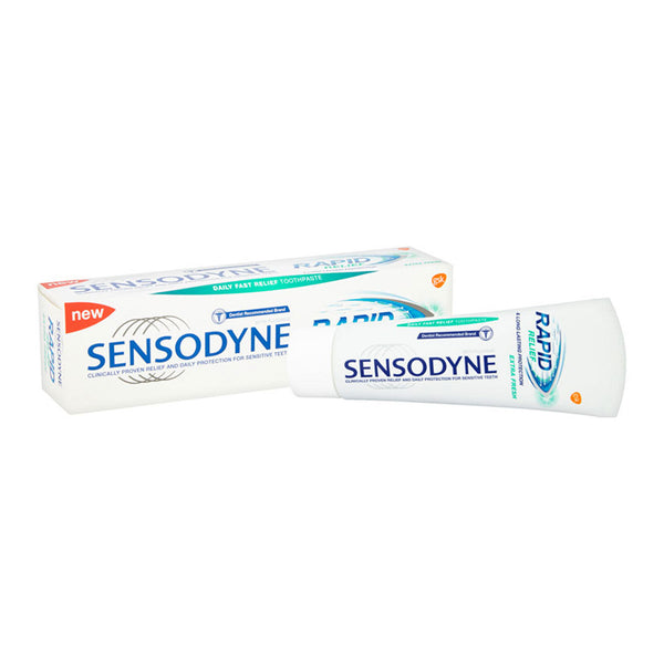 Sensodyne Rapid Relief Toothpaste – Extra Fresh (75ml)