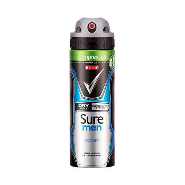 Sure Cobalt Dry Aerosol Antiperspirant Deodorant 125ml