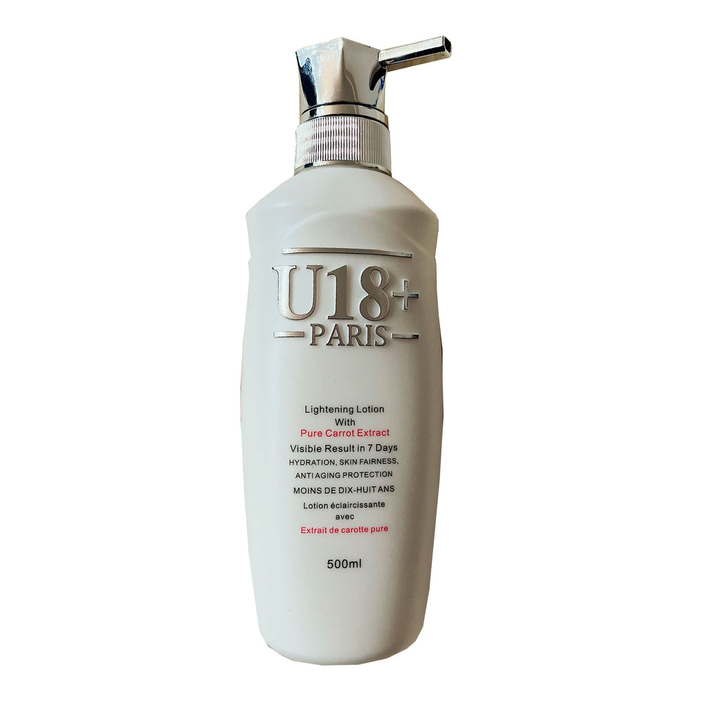 U18+ Paris Lightening Lotion with pure carrot extract