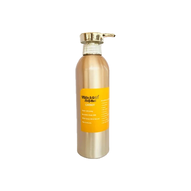 White And Gold Half-caste Carrot Body Milk -500ml