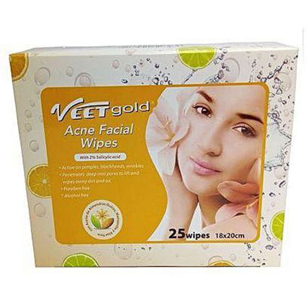Veet Gold Acne Facial Wipes