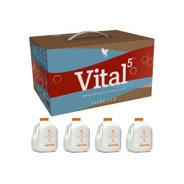 Vital 5 with Forever Aloe Bits n Peaches