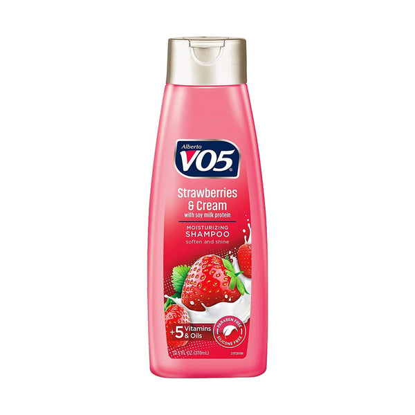 VO5 Moisture Milks Strawberries & Cream Moisturizing Shampoo, 15 Fl Oz