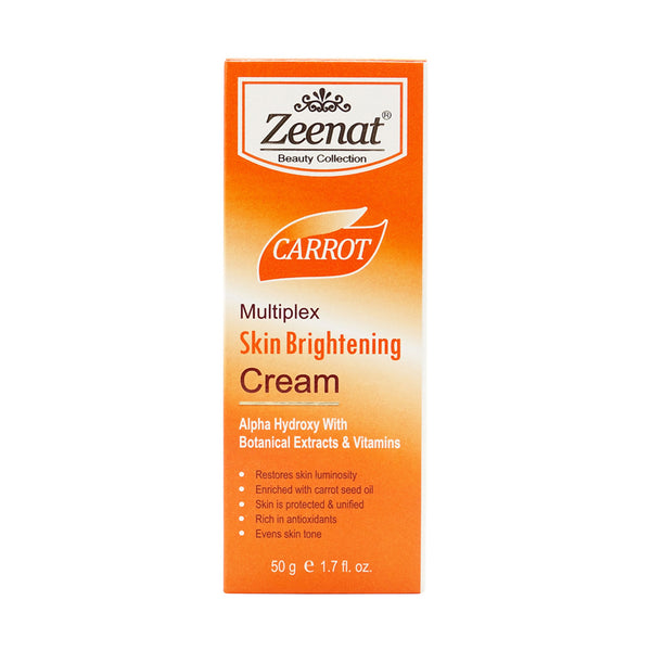 Zeenat Carrot Multiplex Skin Brightening Cream 50g