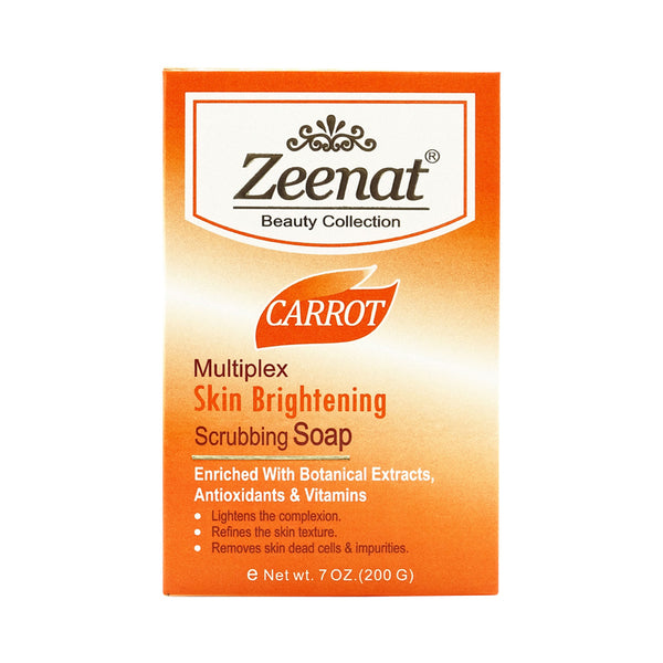 Zeenat Carrot Multiplex Skin Brightening Scrubbing Soap 200g
